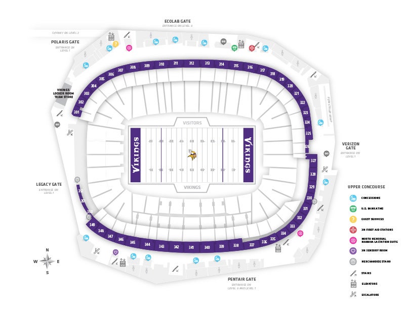 Us Bank Stadium Minneapolis Seating Chart