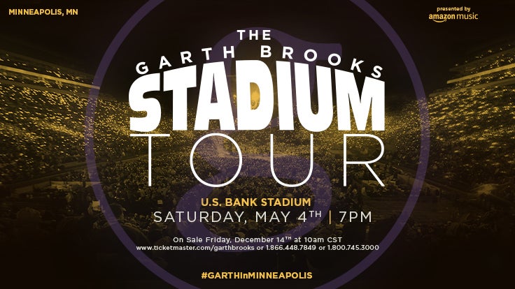 More Info for TWELVE TIME CMA-ACM ENTERTAINER OF THE YEAR GARTH BROOKS COMES TO U.S. BANK STADIUM