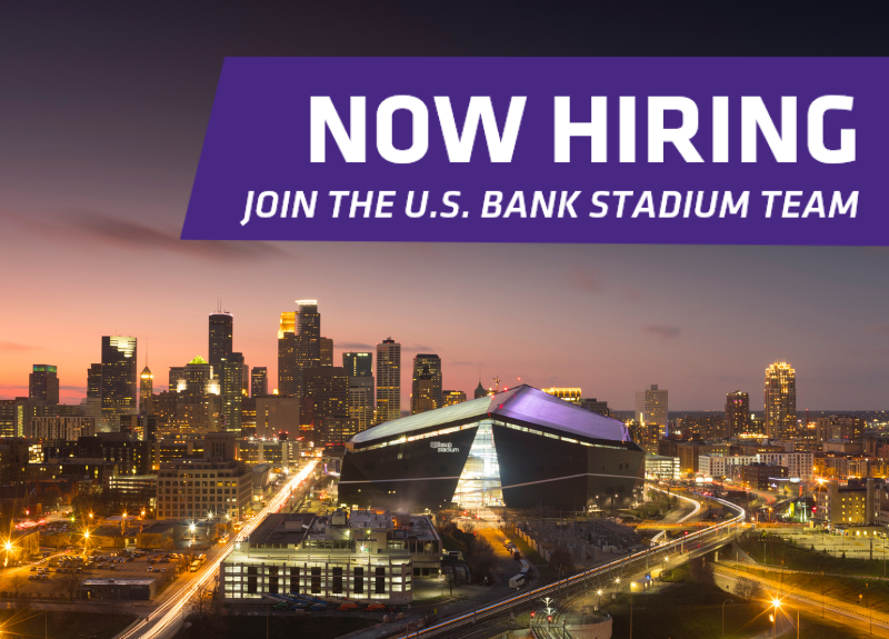 More Info for U.S. BANK STADIUM ANNOUNCES PART-TIME JOB OPPORTUNITIES AND HIRING FAIR