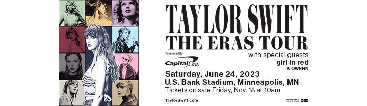 TAYLOR SWIFT THE ERAS TOUR HEADED TO . BANK STADIUM ON JUNE 24, 2023 |  . Bank Stadium